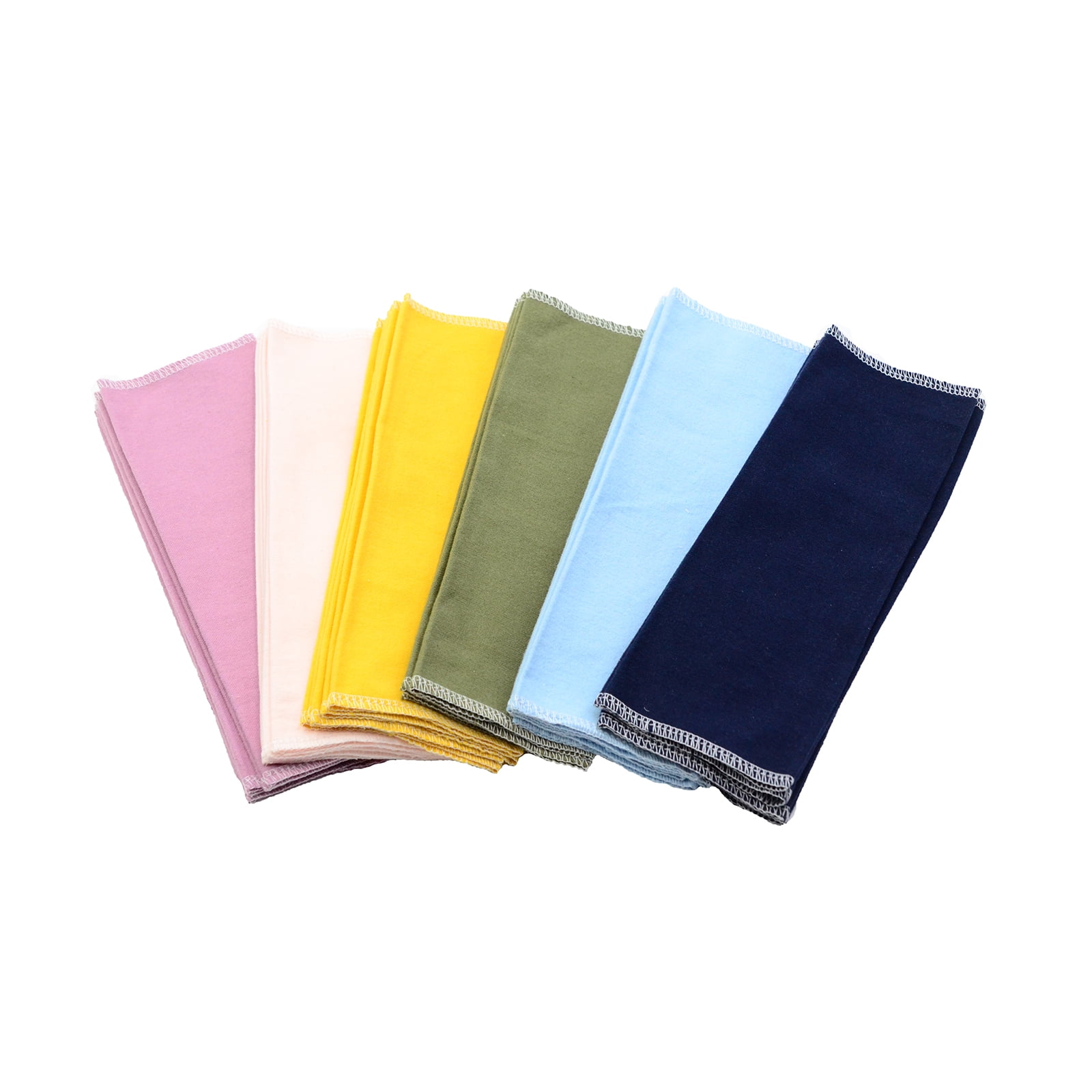 Chloven Reusable Paperless Towels, Washable 100% Cotton Cloth Paperless Towels - 30 Pack 10'' X 10'' Zero Waste Reusable Napkins Eco Friendly Paperless Paper Towels, Solid color