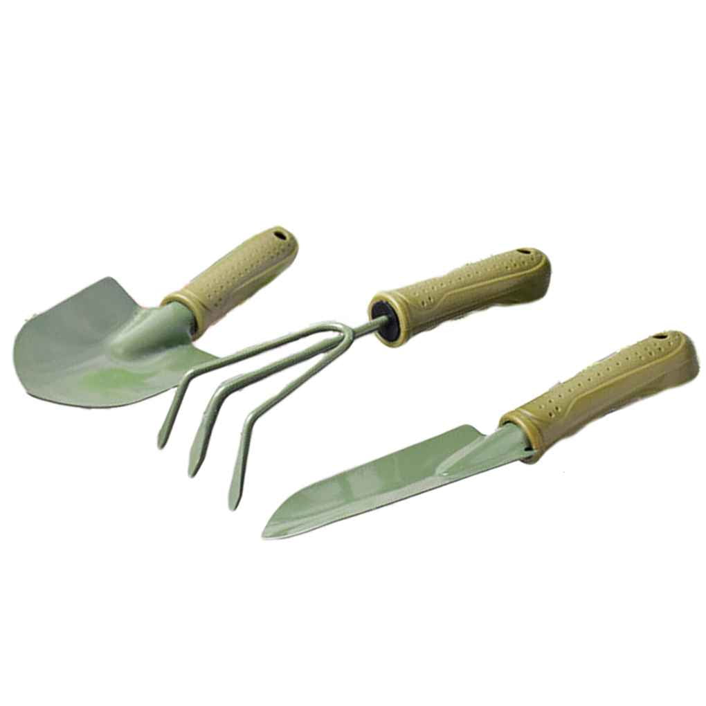 3Pcs/Set Sharp Round Shovel Rake Gardening Tools Garden Potted Plant ...