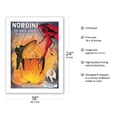 thumbnail image 2 of The Great Nordini - The White Fakir in Devil’s Hell - Vintage Magic Poster c.1910 - Bamboo Fine Art 290gsm Paper Print (Unframed) 18x24in, 2 of 4