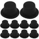 thumbnail image 1 of FOMIYES - 10 mini sombreros de copa negros para fiestas navideñas, sombreros de muñeco de nieve en miniatura, sombreros de copa de plástico para manualidades y decoraciones navideñas., 1 of 3