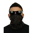 thumbnail image 3 of Multi Functional Tube Bandana | Classic Paisley Bandana Pattern - Black/Copper CA4225, 3 of 4