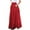 Red, variant on Utoimkio Women's Ruched Ruffle High Elastic Waist Midi Skirt Casual A Line Zipper Pleated Skirts