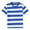 Blue, variant on Girls Summer Striped Short Sleeve T-Shirt Color Block Casual Top for Kids Comfortable Crewneck Playwear Lightweight Breathable Tee,Color:Black,Size:7-8 Years