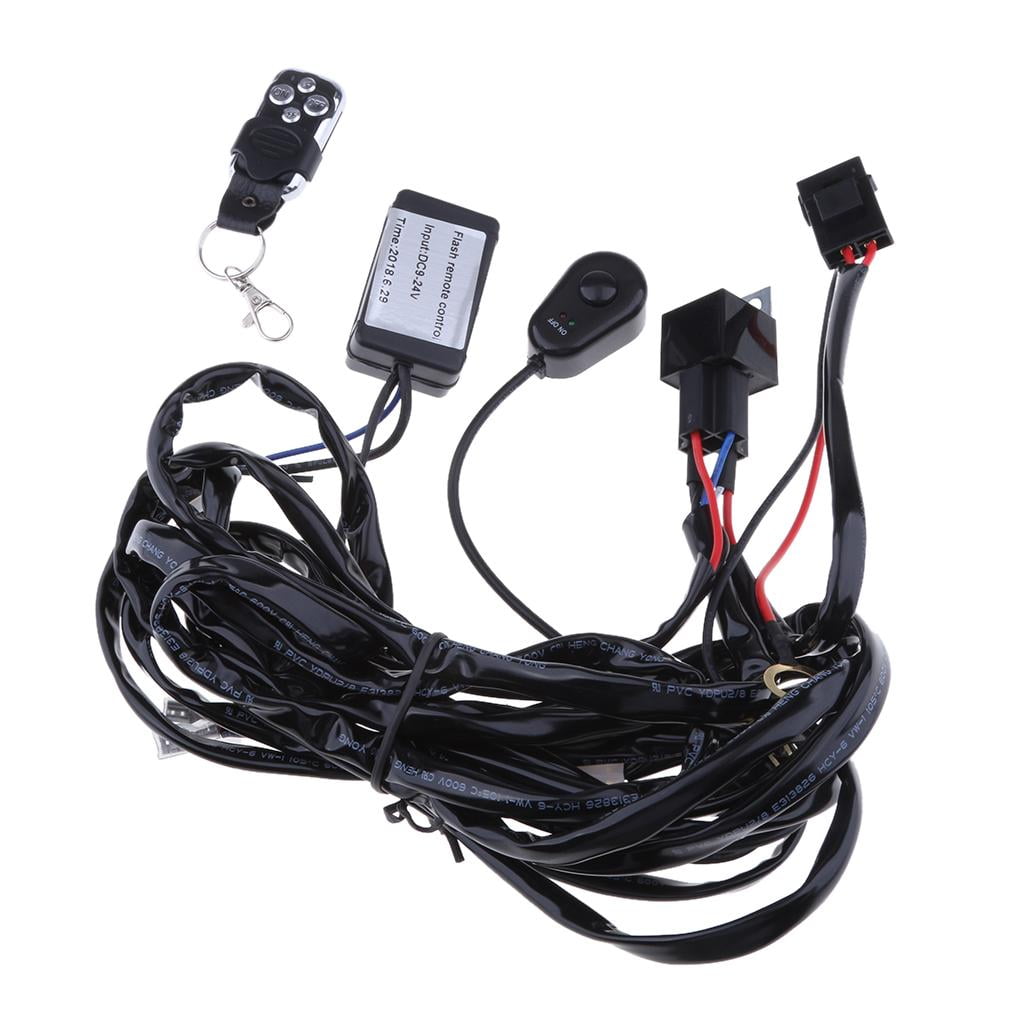 TISHITA Wiring Harness Light Bar Remote Control Kit for Driving