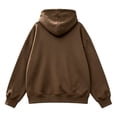 thumbnail image 4 of Women's Pet Pouch Hoodie, Kangaroo Carry Sweatshirt with Front Pet Carrier Pocket, Side Zip Drop Shoulder Oversized Hooded Top for Cats & Dogs, 4 of 5