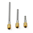 thumbnail image 1 of Hex Shank Screwdriver Quick Release Extension Holder Bit Set 3Pcs Small Drill Bits for Hardened Steel Disk Drill Drill Extension Bit Set 5/16 Hex Bit Organizer Small Hand Drill Set, 1 of 4