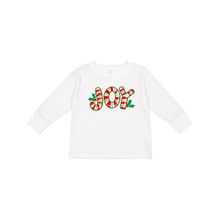 

Inktastic Candy Cane Joy Gift Toddler Boy or Toddler Girl Long Sleeve T-Shirt