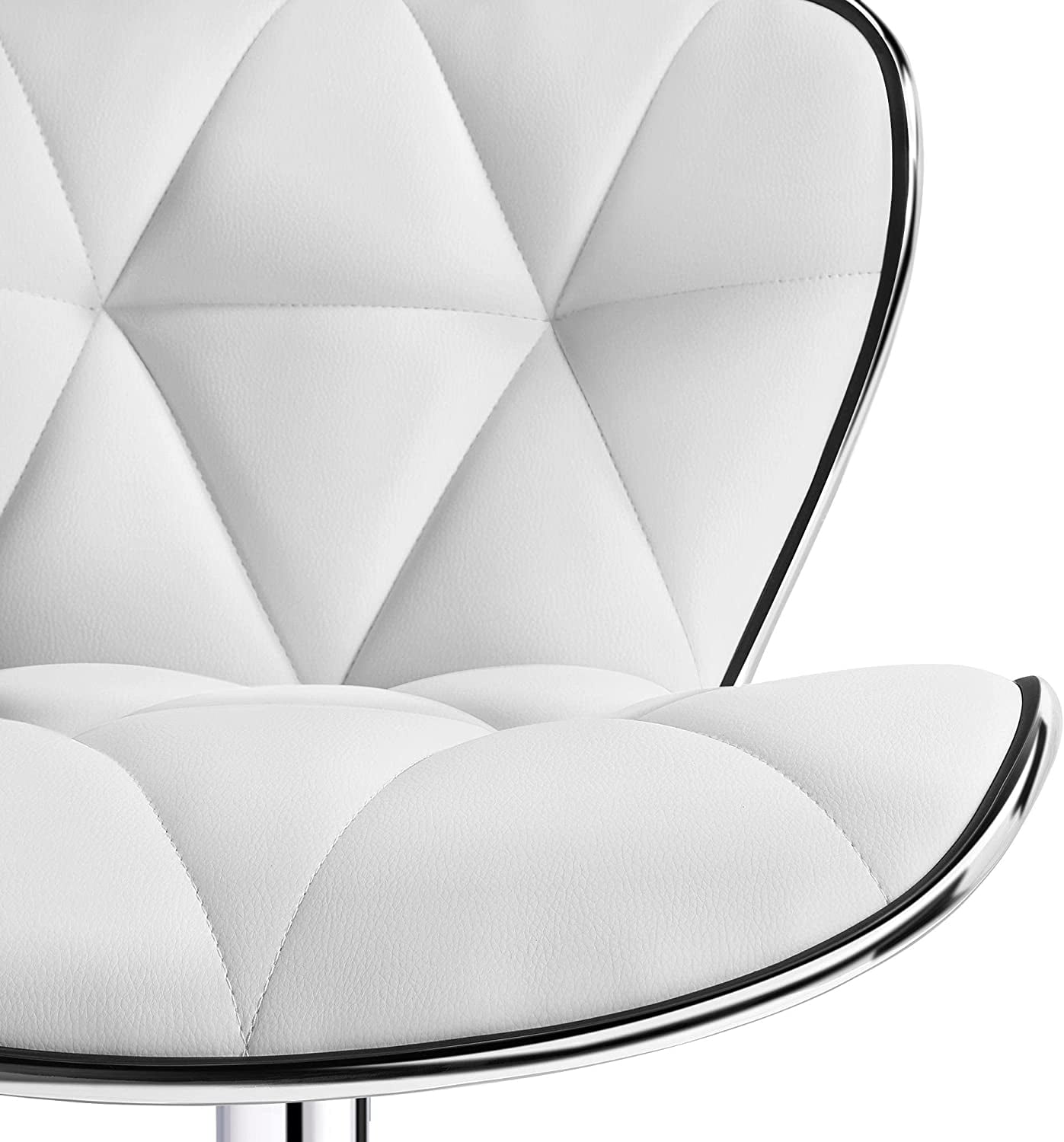 Leader Shell Back Bar Stools Set of 2, Adjustable Bar Stool with Back, Swivel Barstools (Black) Leader Shell Back Bar Stools Set of 2, Adjustable Bar Stool with