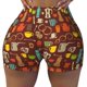 thumbnail image 2 of Fotbe Retro Coffee Shorts Sin Costuras – Shorts Deportivos de Cintura Alta para Mujer, Elásticos para Gimnasio, Yoga, Running o Ciclismo-Small, 2 of 8