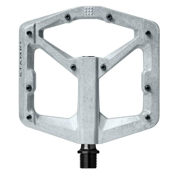 Pedales Crankbrothers Mtb Stamp 2 Grandes Crudo Y Plata