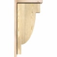 thumbnail image 3 of 6"W x 12"D x 24"H Alpine Rough Sawn Corbel w/Backplate, Douglas Fir, 3 of 9