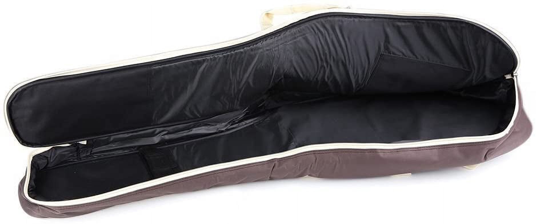 SHANNA 40 41 Inch Acoustic Guitar Bag Waterproof Thicken Padded Bag Advanced Guitar Case with Double Strap and Outer Pockets (Brown)
