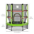thumbnail image 2 of CoSoTower Trampoline pour Enfants de 55 Pouces avec Filet de Protection pour Intérieur/extérieur, Trampoline pour Garçons et Filles de 3 à 6 Ans, Vert, 2 of 7