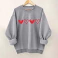 thumbnail image 2 of Mujeres Manga Larga Tops Casual Cuello Redondo Moda Impresión Suéter Sudadera Invierno Suave, 2 of 3