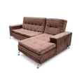 thumbnail image 4 of Sala, Sofá cama Maxim matrimonial, Atlas del Descanso con chaise longue Café, 4 of 11