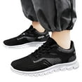 thumbnail image 3 of Sngxgn Mens Running Shoes Slip-on Walking Sneakers Lightweight Breathable Casual Workout Sports Shoes(Black,42), 3 of 8