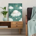 thumbnail image 5 of Sleeping Moon and Stars Canvas Print/Wall Art， Suitable for Bedroom Decor， Living Room Decor， Nursery Decor， Kids Room Decor， and Girl's Room Decor., 5 of 8