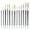 Assorted Set of 15, variant on Creative Mark Pro Stroke Premium White Chungking Hog Bristle Artist Paint Brush - Value Set of 15 - Natural Bristle Brush w/ Great Control Suitable for Oils, Watercolors, Acrylics, Alkyds, Caseins