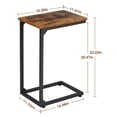 thumbnail image 2 of C Shaped Side Table, End Tables Living Room Set of 2, Slide Under Couch Table for Sofa, TV Trays for Bedroom, Small Space, 2 of 7