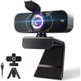 thumbnail image 1 of 1080P Webcam for Computer/Laptop/Desktop/PC, External Camera with Microphone, USB Plug&, Auto Low Light Correction, Privacy Cover, Tripod, Wide Angle for Meeting/Online Video/Zoom, 1 of 7