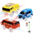 thumbnail image 1 of QJUHUNG Tracks Cars only Replacement  Race Cars for Tracks Glow in the Dark  Light up Racing Car Track Accessories with 5 Flashing LED Lights  Compatible with Most Tracks for Kids Boys an, 1 of 5