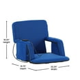 thumbnail image 5 of Flash Furniture Malta Fabric Reclining Stadium Chair with Heated Back & Seat Blue (FVFA090HHBL), 5 of 9