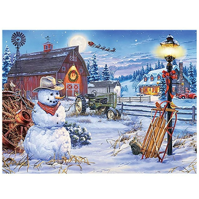 Mistaha Casse-Tête en Papier Multicolore à Thème de Noël, 1000 Pcs