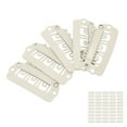 thumbnail image 4 of Clip para complementar la peluca, 50 piezas de forma de forma de forma de u beige de beige 6 dientes con goma para uso en el HOGAR, 4 of 7