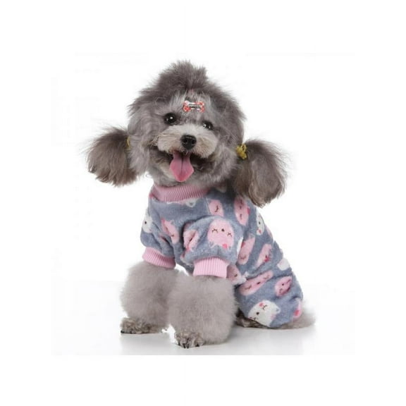 Pet Dog Pajamas Clothes Puppy Bear Jumpsuit 100% Cotton Dog Pet Sleepingwear