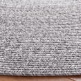 thumbnail image 3 of SAFAVIEH Braided Evangeline Bordered Machine Washable Reversible Area Rug, Grey, 3' x 3' Round, 3 of 8