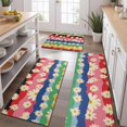 thumbnail image 2 of Pioneer Flower Floral Print Pattern Kitchen Rugs Sets Of 3,Kitchen Runner Rugs Non Skid Washable,Decorative Kitchen Floor Mats for Kitchen,Sink,Laundry,17"x30"+ 17"x47" + 17"x59", 2 of 6