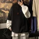 thumbnail image 3 of Sudaderas con capucha para hombre, sudaderas negras, ropa de hip hop para hombre, sudaderas sin marca, divertidas, holgadas, ropa de calle, sencillas y económicas, 3 of 5