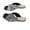 Black Shoes, variant on KIJBLAE Women' High Heels Shoes Clearance Fashion Flip-flop Slippers Chunky Mid-heel Cutout With Diamond Slippers White 42 High Heels Shoes Rollback