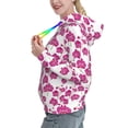 thumbnail image 2 of Daiia Orchids Flowers Pattern Women's Fashion Hoodies & Sweatshirts with Kangaroo Pocket Hooded Sweatshirt with Eye-catching Drawstrings-Large, 2 of 7