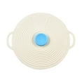 thumbnail image 2 of Silicone Food Cover Lid Set | Airtight Sealing Pot Bowl Plate Cover | Microwave Safe Reusable Spatter Guard | Heat Resistant | Easy Clean | Multiple Sizes | Green Blue Orange | 1 Piece, 2 of 6