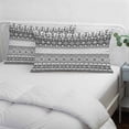 thumbnail image 3 of Grey White Boho Pillow Covers, Linen Long Throw Pillow Case, Vintage Ethnic Tribe Abstract Art Holiday Pillow Protector Decorative Cushion Cover for Living Room/Bedroom 20" x 26", 3 of 8