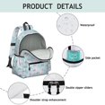 thumbnail image 4 of Multicolor Cat Head White Pattern Cute School Backpack with Padded Back and Adjustable Shoulder Straps 13.4"x11"x4.7", 4 of 5
