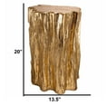 thumbnail image 7 of Well Designed Nature Inspired Tree Trunk Stool Gold - Saltoro Sherpi, 7 of 7