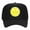 Black, variant on Happy Face Yellow Smile Face Daisy Eyes Unisex Embroidered Foam Front Mesh Back Trucker Hat, White