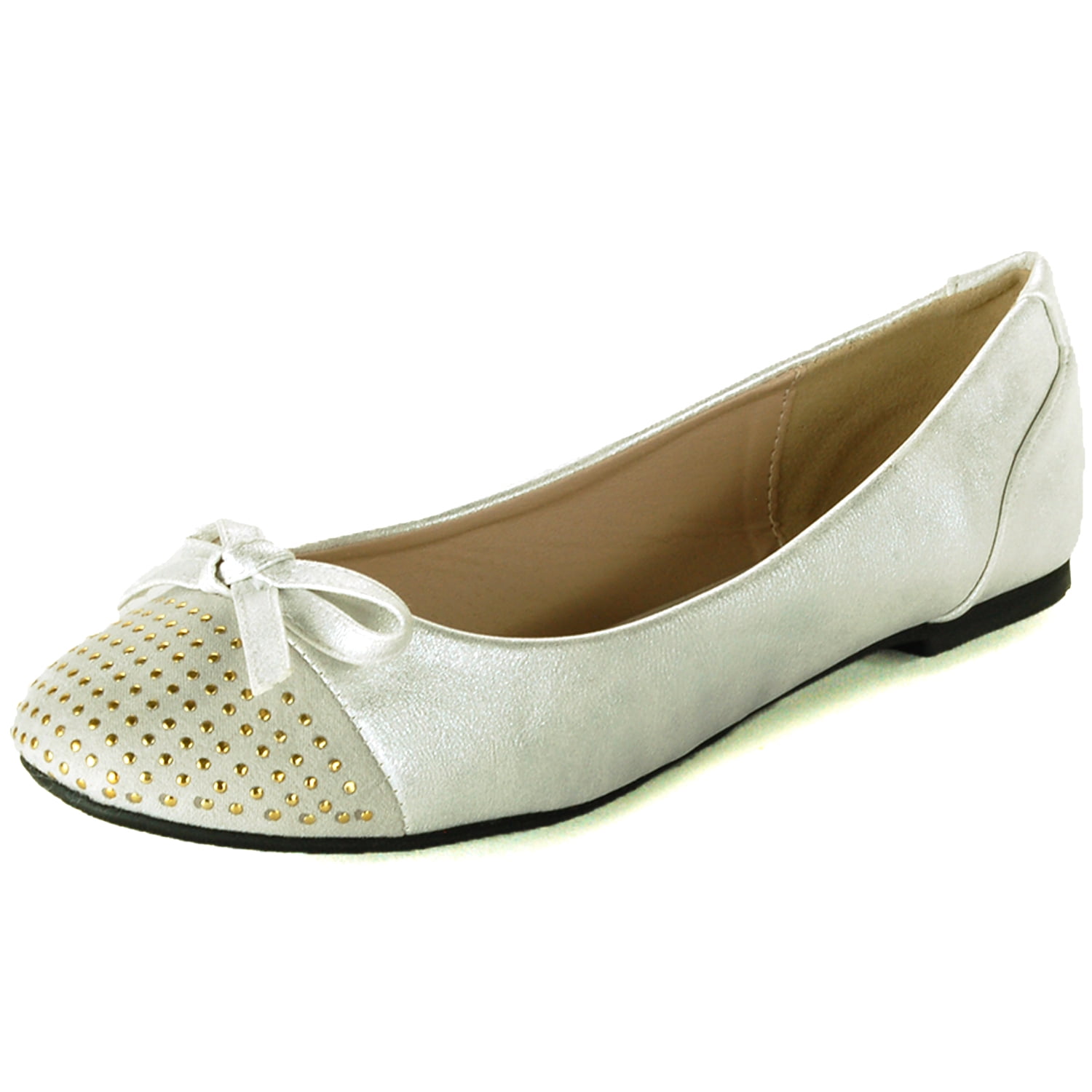 gold studded loafers