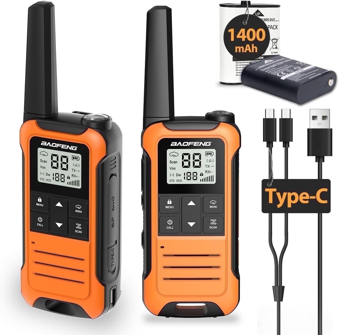Cobra CX131A Long Range Distance 18-Mile 2-Way Walkie Talkies with