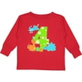 thumbnail image 3 of Inktastic Dinosaur Party-fourth Birthday Boys or Girls Long Sleeve Toddler T-Shirt, 3 of 5