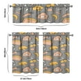 thumbnail image 6 of Kitchen Food Cooking Chef Kitchen Curtain Valance 3 Piece Set for Kitchen Curtains and Valance Set Short Curtain Sink Window Decor 36 Inch Small Window Treatment Tier 27.5x36 Length, 6 of 6