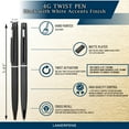thumbnail image 5 of 4G Ball Pen - Matt Black with White Accents, 5 of 7