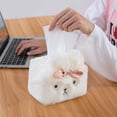 thumbnail image 3 of Tissue Holder Decorative, Cute Tissue Box Cover, Fluffy Plush Cover, Home décor, Office Desk Decoration, car Accessories, Bunny, Rabbit, 3 of 7