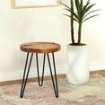 thumbnail image 5 of Greenage Teak Round End Table, 16" x 16" x 21" H, 5 of 10