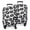 White and Gray, variant on White and Colorful Of Leopard Print Luggage Cover Fashion Suitcase Cover Baggage Covers Fit 25-28 Inch Luggage (Go Travel)