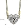 thumbnail image 2 of high quality Magnetic Love Patchwork Necklace, Magnetic Heart Clavicle Necklace, Magnet Matching Love Heart Necklaces Gifts for Women Girls, 2 of 5