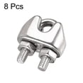 thumbnail image 4 of Unique Bargains 316 Stainless Steel Wire Rope Clip Clamp for 2mm Diameter Cable, 8 Pack, 4 of 5