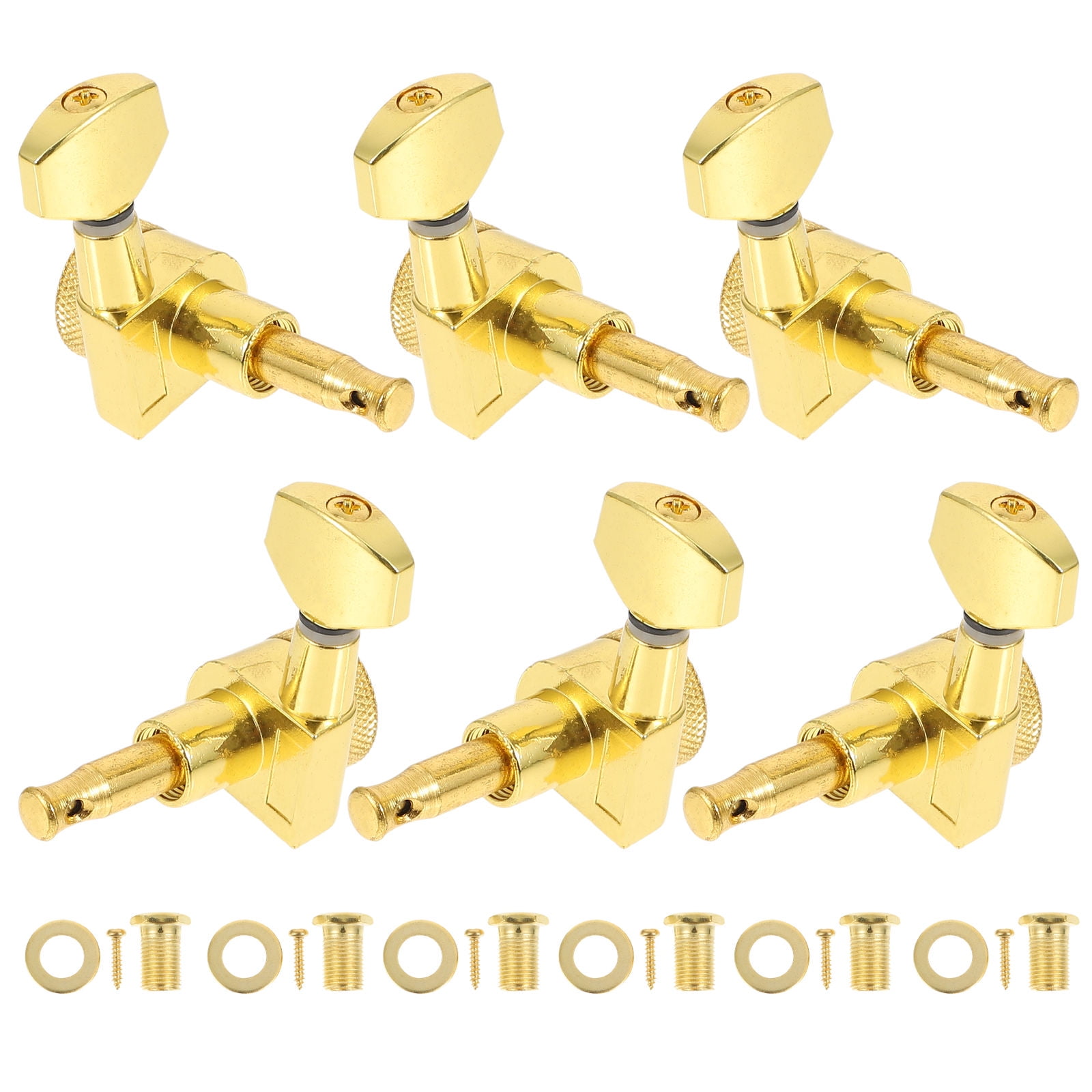unbranded  6 Pcs Knobs Guitar Tuners String Button Replacement
